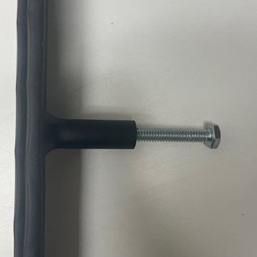 Poignée de porte en fer forgé 1,5 po x 16 po