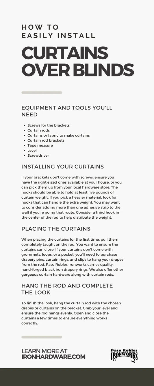 How To Easily Install Curtains Over Blinds