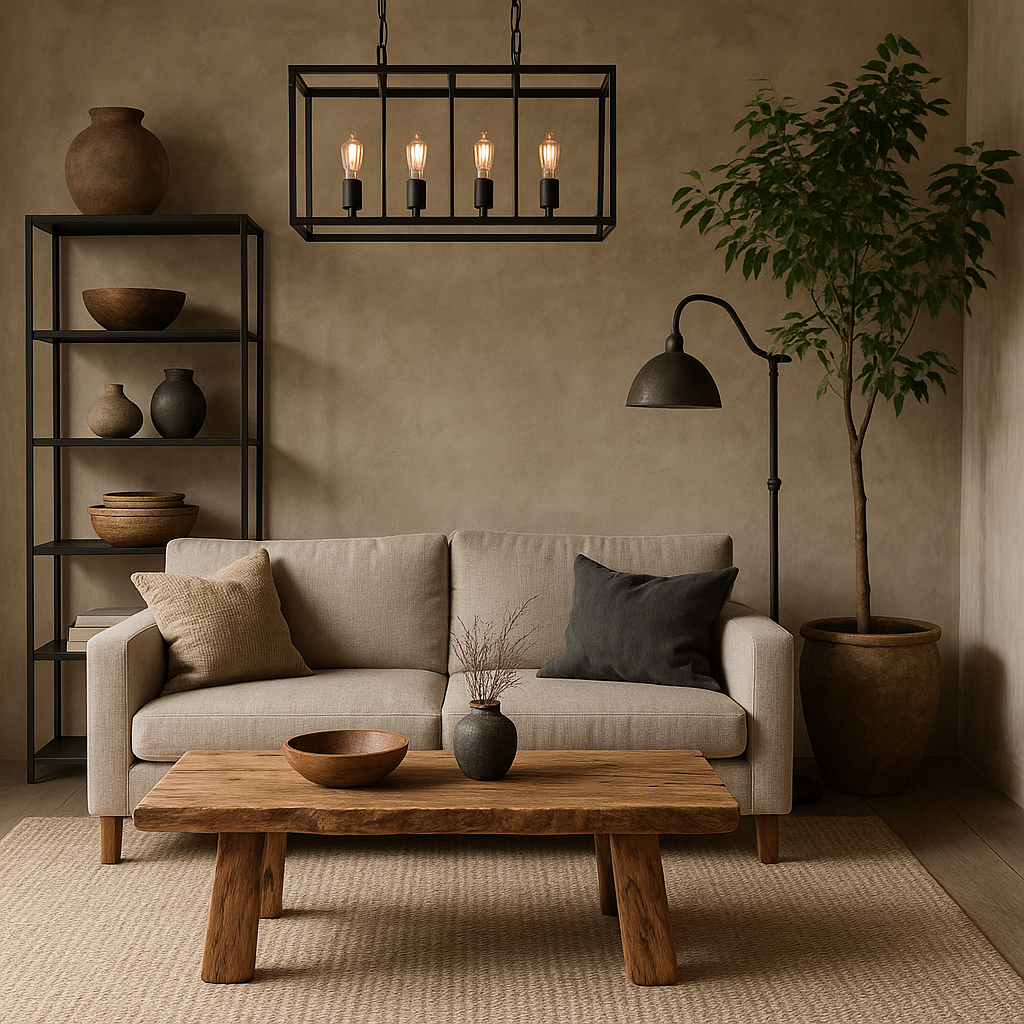 Modern Rustic Interiors: Blending Iron Accents with Natural Elements