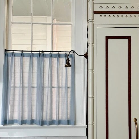 Cafe Iron Curtain Rod