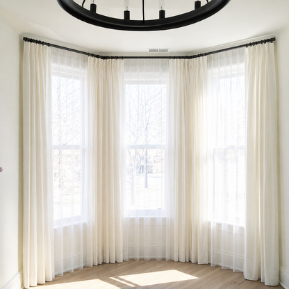 Double Bay Window Standard Curtain Rod