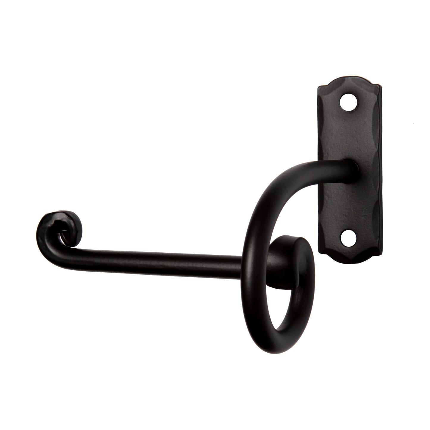 Hand Forged Wrought Iron Tissue Roll Holder (left)