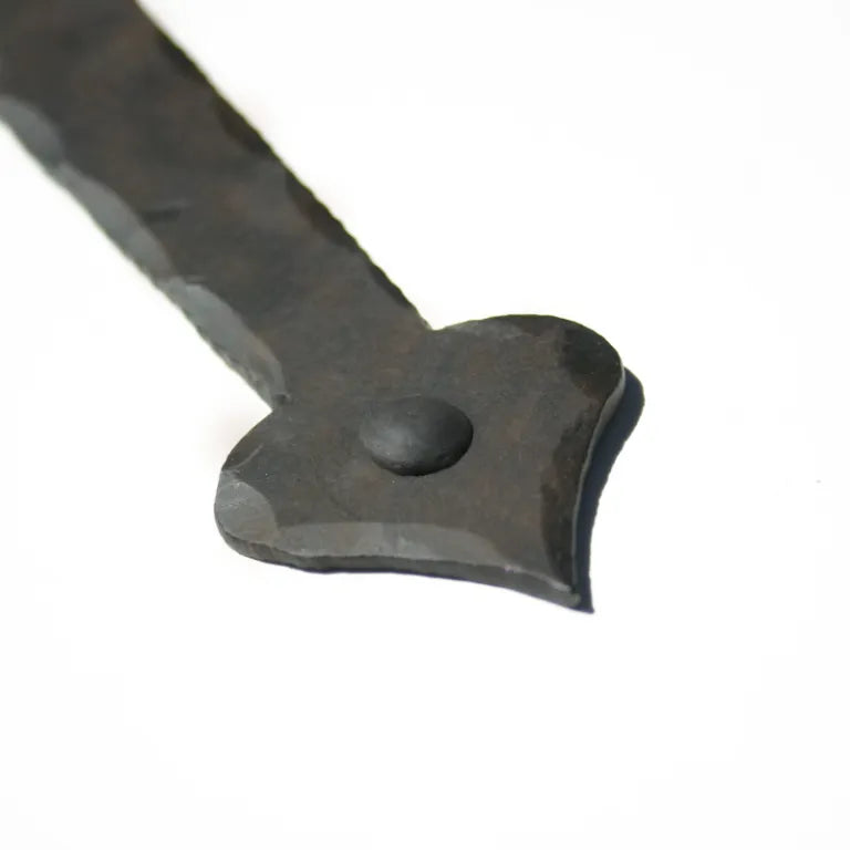 Bisagra de correa de hierro con extremo de pala