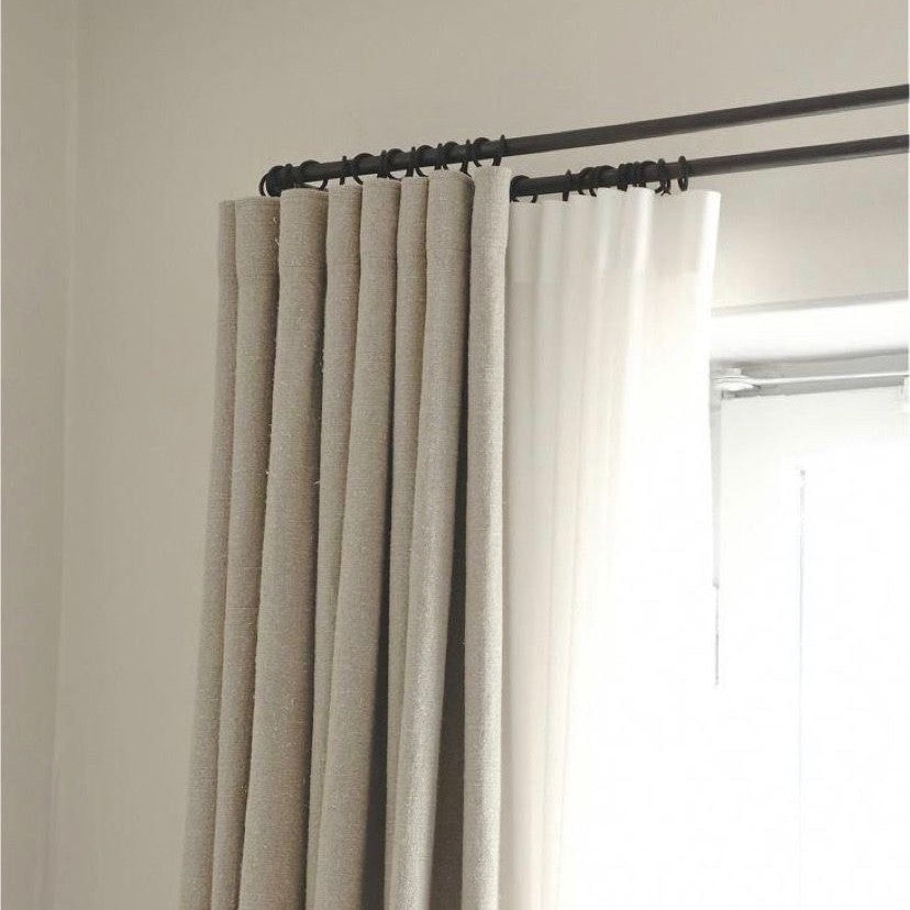 Double Bay Window French Return Rod